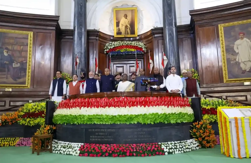 PM Narendra Modi participated in the Constitution Day program at the Constituent Assembly