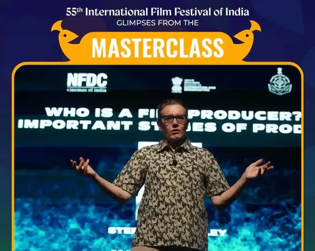 Stephen Woolley addressed Who is a Filmmaker – Five Important Stages of Filmmaking at the IFFI in Goa.
