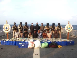 Successful anti-narcotics operation by Indian and Sri Lankan navies