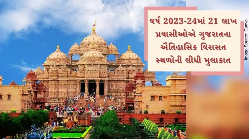 World Heritage Week 2024 Over 21 lakh tourists visit Gujarat's historic heritage sites in 2023-24