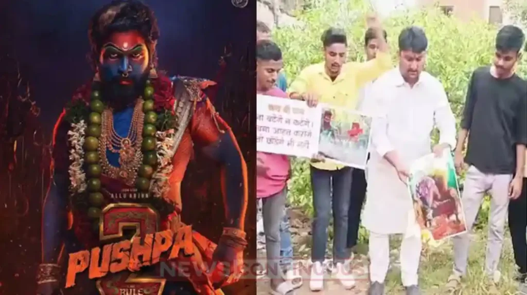 pushpa 2 bihar faces protest over controversial imagery