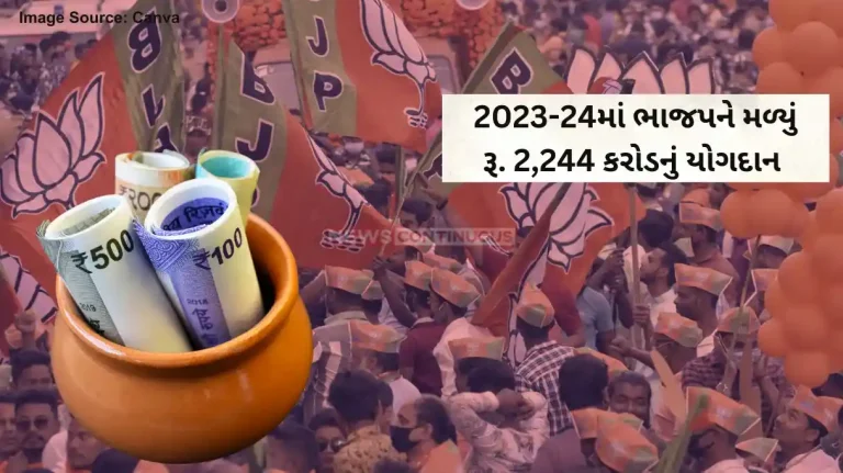 BJP got Rs 2,244 crore contributions in 2023-24, Congress Rs 289 crore Political Parties Donation : BJP got Rs 2,244 crore contributions in 2023-24, Congress Rs 289 crore
