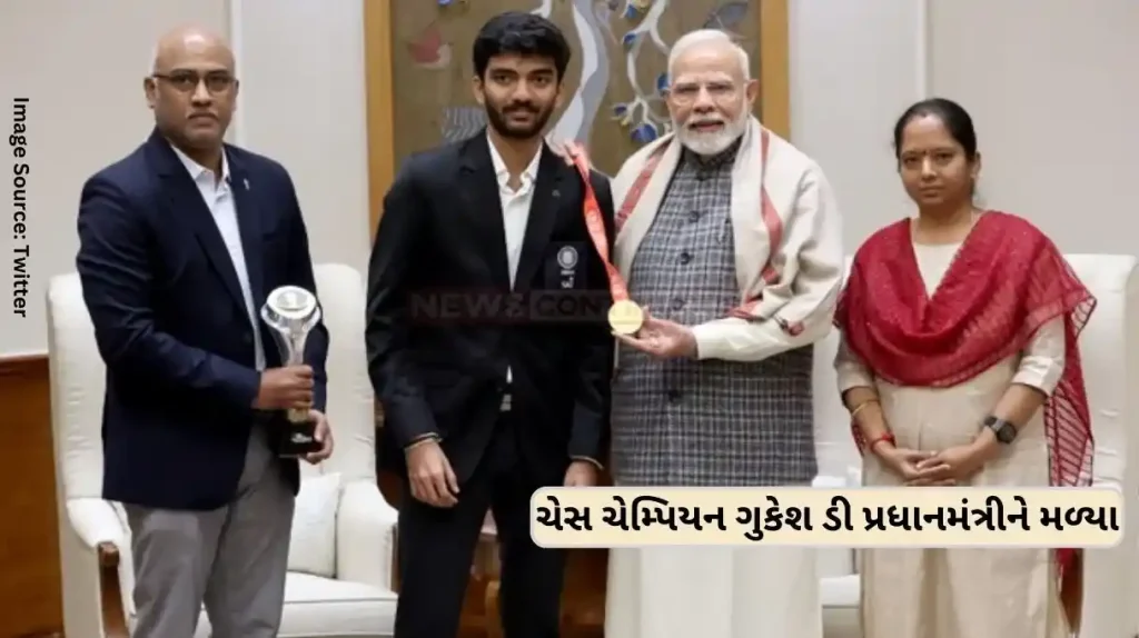 Chess champion Gukesh D meets the Prime Minister