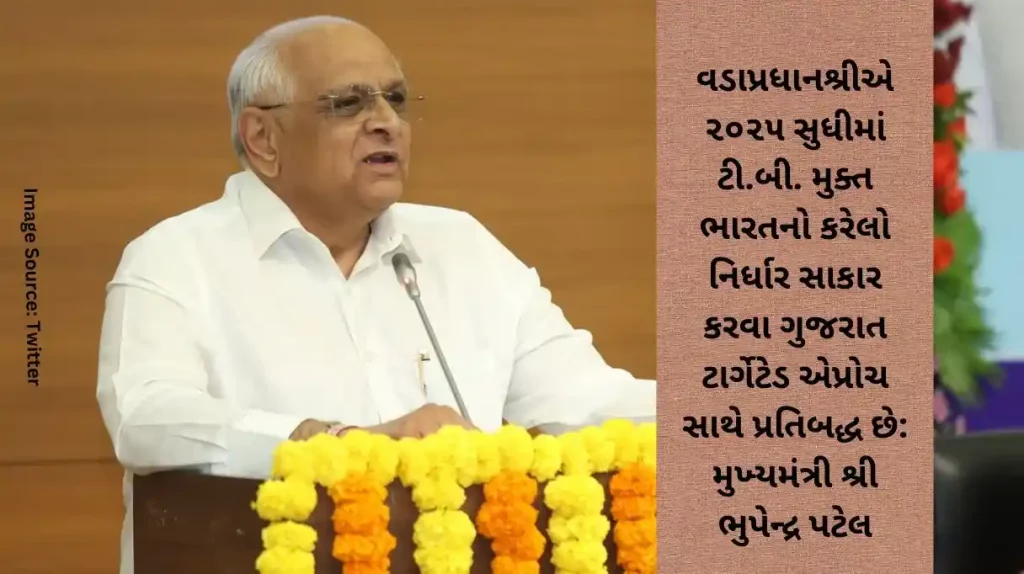 Gujarat is committed to a targeted approach to achieve the Prime Minister's vision of a TB-free India by 2025 Chief Minister Shri Bhupendra Patel