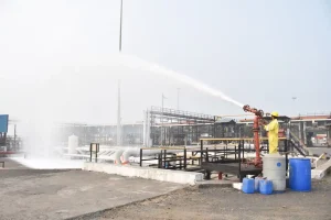 Joint National Disaster Mock Drill held at bulk petroleum storage of oil companies located in Hazira
