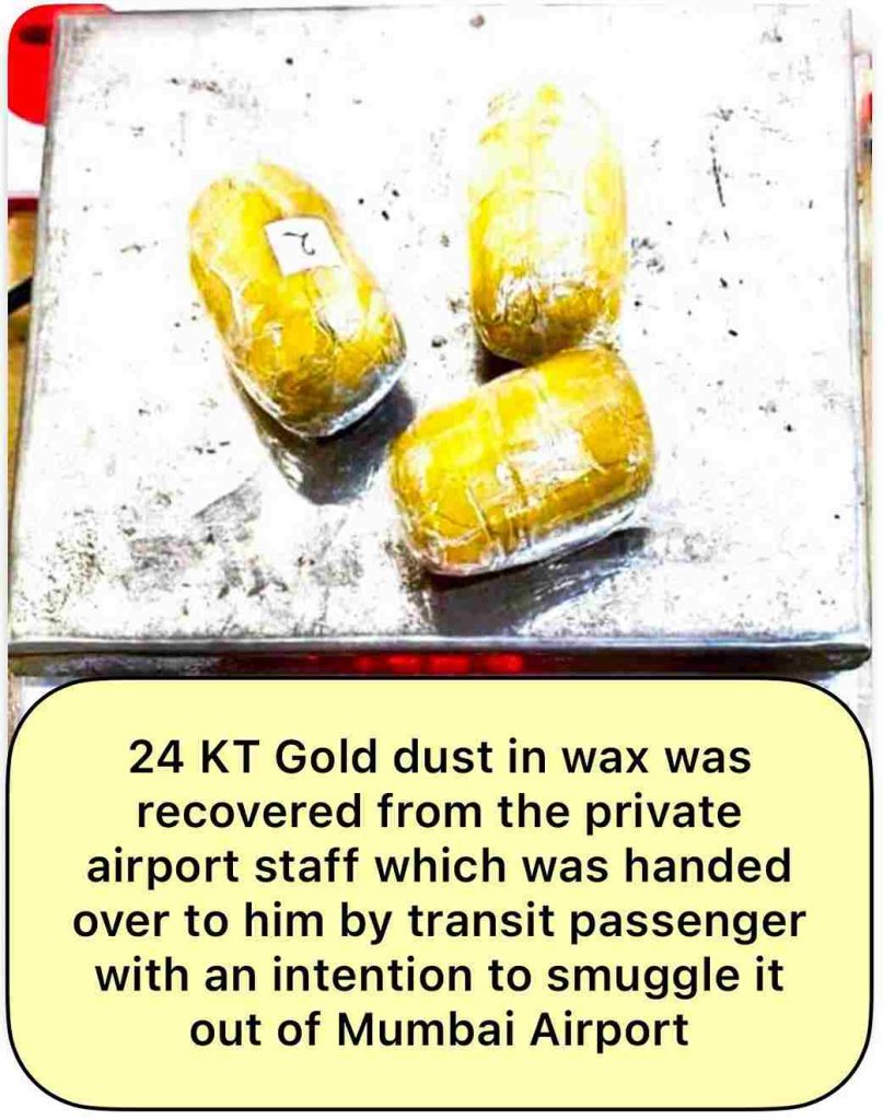 Mumbai's CISF staff seizes 2.073 kg gold in 02 cases, 02 people arrested... (2)