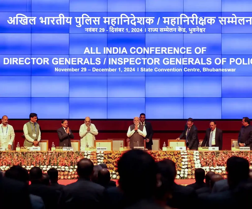 PM Modi attended the 59th All India Conference of Director Generals of PoliceInspector Generals