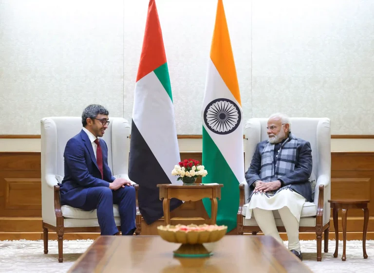 PM Modi welcomed Deputy PM and Foreign Minister of UAE Abdullah bin Zayed Al Nahyan PM Modi welcomed Deputy PM and Foreign Minister of UAE Abdullah bin Zayed Al Nahyan