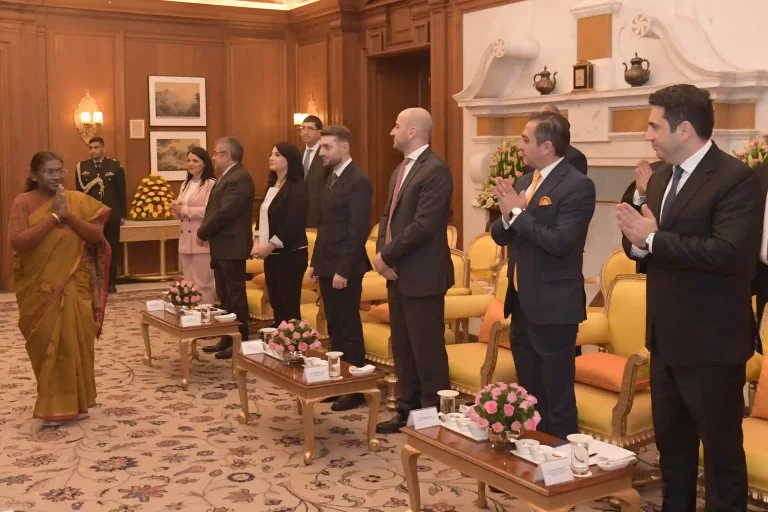 Parliamentary delegation of Armenia met with the President Droupadi Murmu