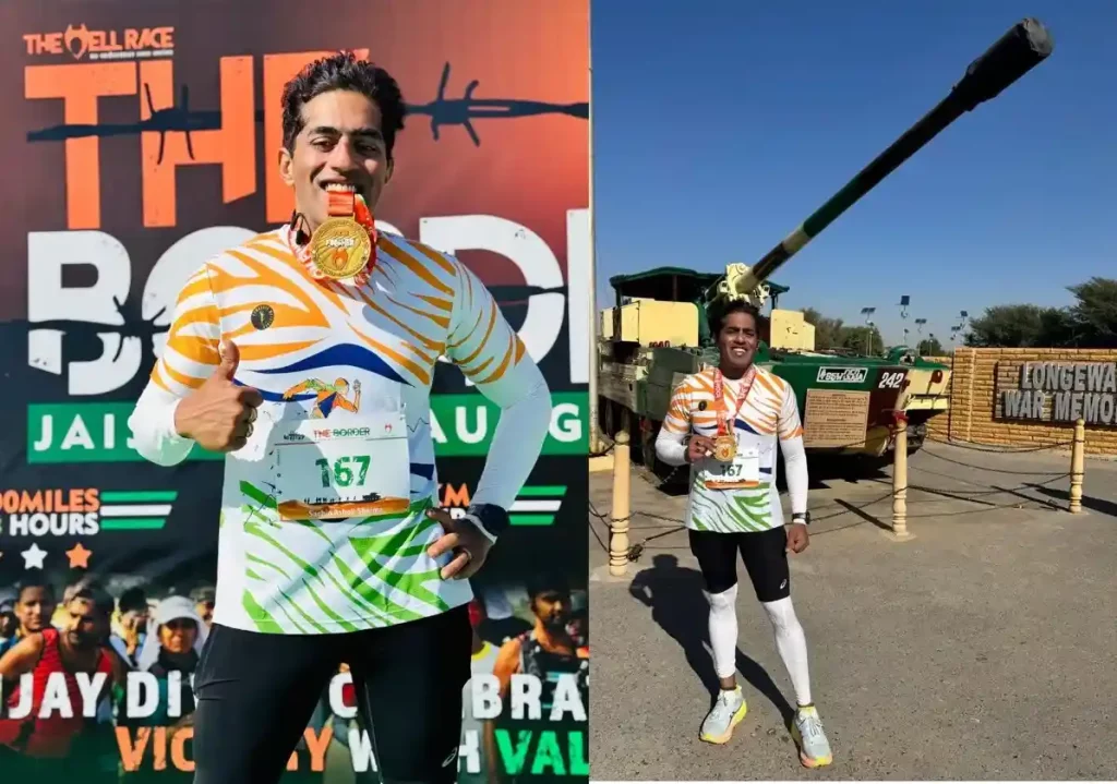Sachin Sharma, Senior Officer of Western Railway completed 160 KM Ultra Marathon in Jaisalmer.