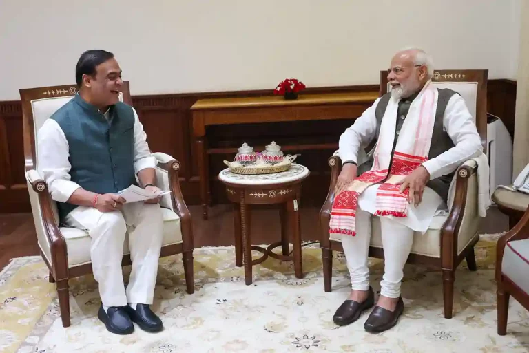 The Chief Minister of Assam Himanta Biswa Sarma met the PM Narendra Modi The Chief Minister of Assam Himanta Biswa Sarma met the PM Narendra Modi