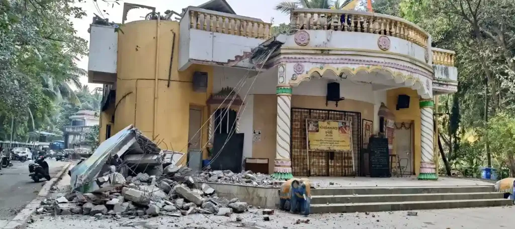 Vaishnavas outraged as municipality takes action on two havelis on Mira Road