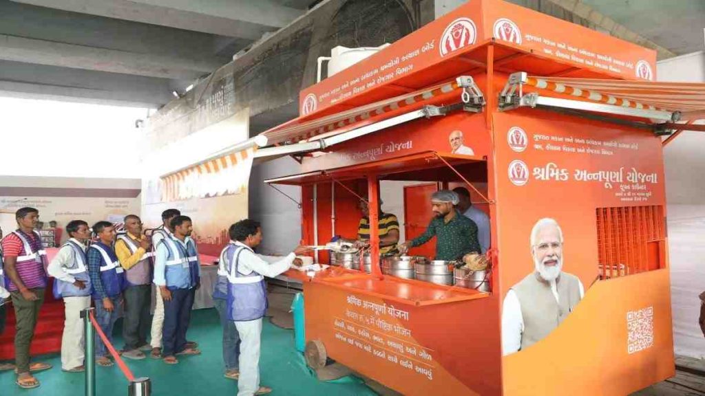 how are the lives of the workers changing with the various schemes of the gujarat government for the upliftment of the workers