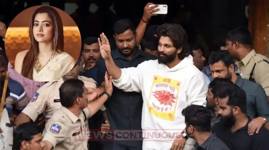 rashmika mandanna reacts to allu arjun arrest