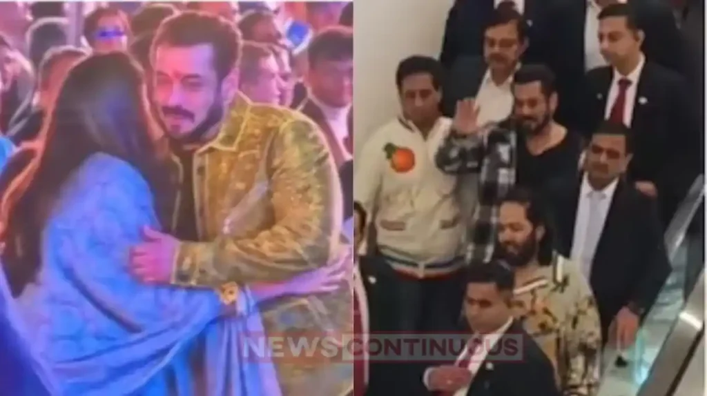 salman khan greets shloka mehta at ambani family event