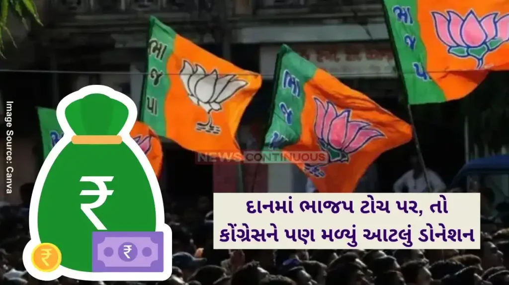 BJP Donations BJP got Rs 3967 crore in donation congress got 1129 cr before lok sabha election