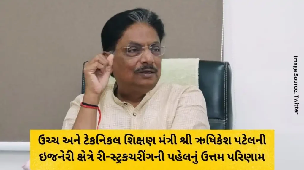 Excellent results of the restructuring initiative of Higher and Technical Education Minister Shri Hrishikesh Patel in the engineering sector