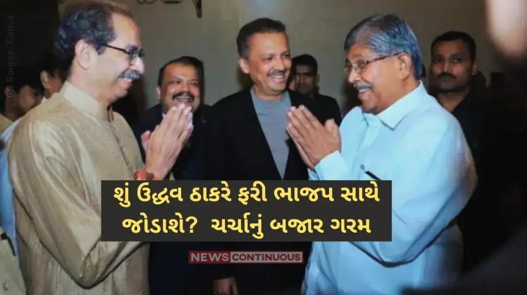 Maharashtra Politics shiv Sena Ubt Uddhav Thackeray And Bjp Chandrakant Patil Meet At Wedding