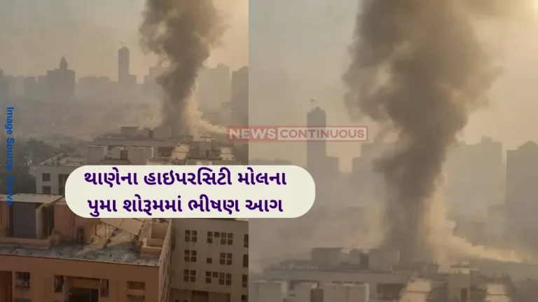 Puma Showroom Fire Massive Fire Breaks Out At HyperCity Mall On Ghodbunder Road