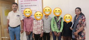 To eradicate child labor, the District Task Force raided two places in Punagam, Surat... and freed five child laborers.