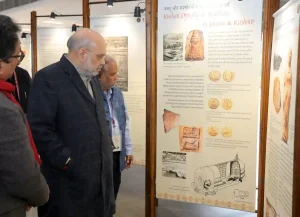 Union Home Minister Amit Shah releases the book 'Jammu Kashmir and Ladakh Through the Ages A Visual Narrative of Continuities and Linkages