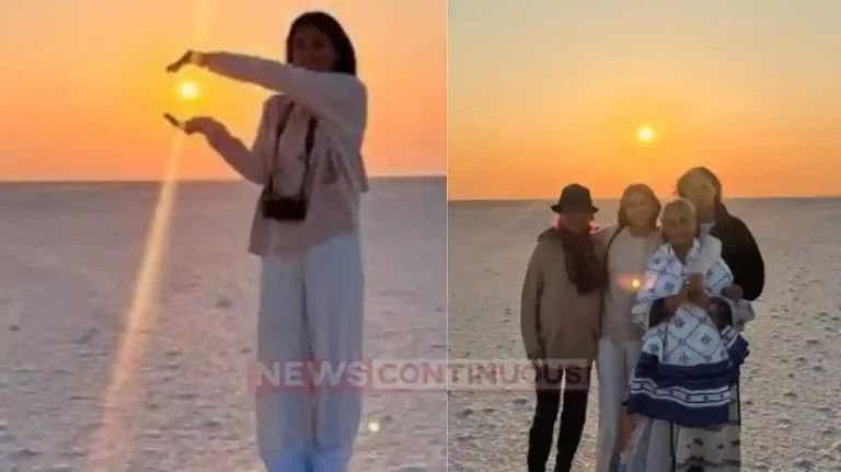 navya naveli nanda seen having fun in kutch rann gujarat