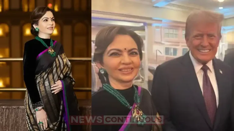 nita ambani royal look stole limelight at donald trump oath ceremony