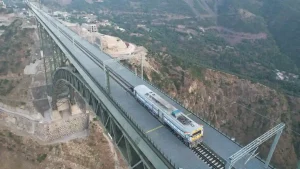 Chenab River You can travel on the world's highest railway bridge