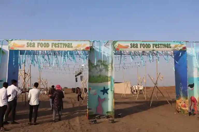 Dandi Sea-Food Festival 2025 Seafood Festival-2025 begins at Dandi Beach