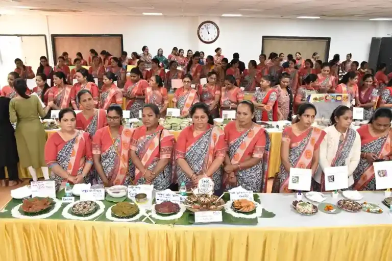 Poshan Utsav Piplod District level nutritious cooking competition held at Piplod under Poshan Utsav