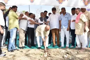 Sandeepbhai Desai Development work started at Shankheshwar Mahadev Temple at Kamrej