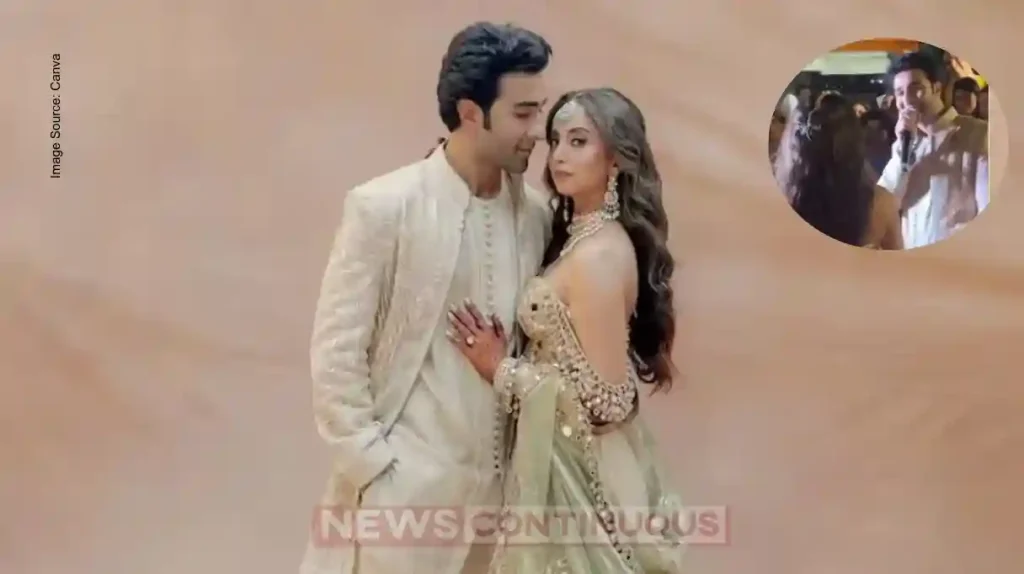 aadar jain alekha advani mehndi ceremony trolled after speech