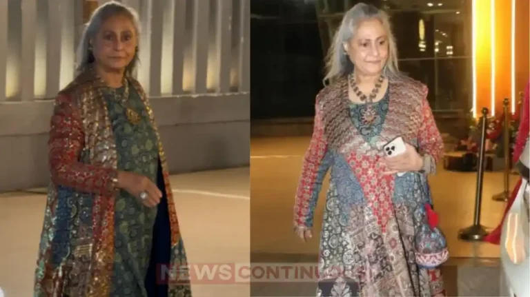 jaya bachchan smiles seeing paparazzi adar and alekha mahendi ceremony