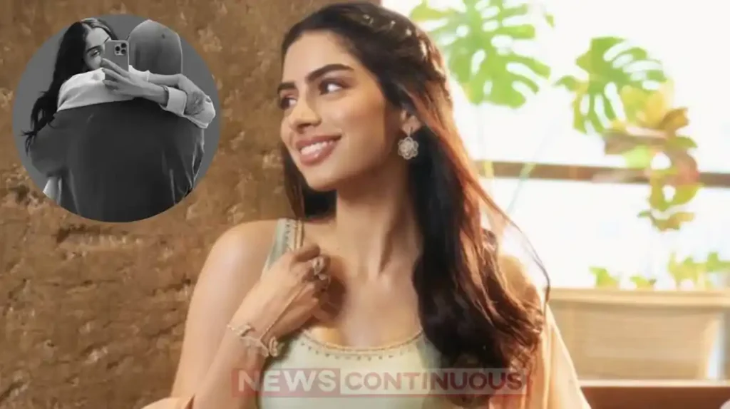 khushi kapoor with mystery man photo creates buzz
