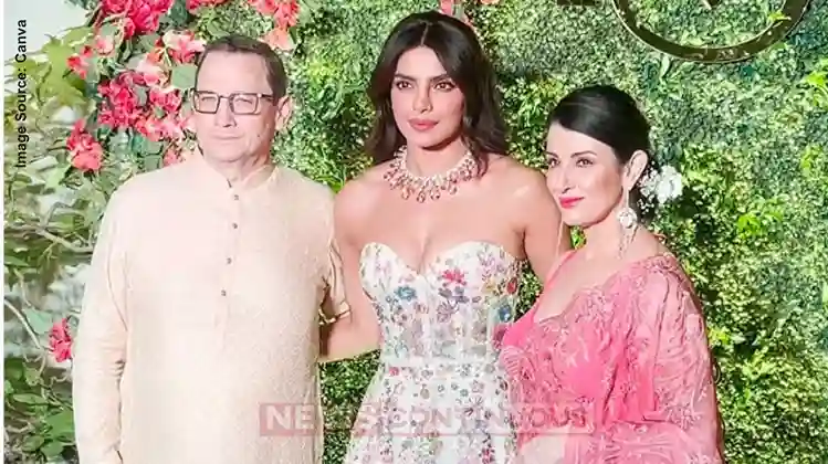 priyanka chopra posses with her in laws at brother siddharth and neelam pre wedding function priyanka chopra posses with her in laws at brother siddharth and neelam pre wedding function