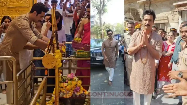 vicky kaushal visit mumbai babulnath temple as chhaava shines at the box office