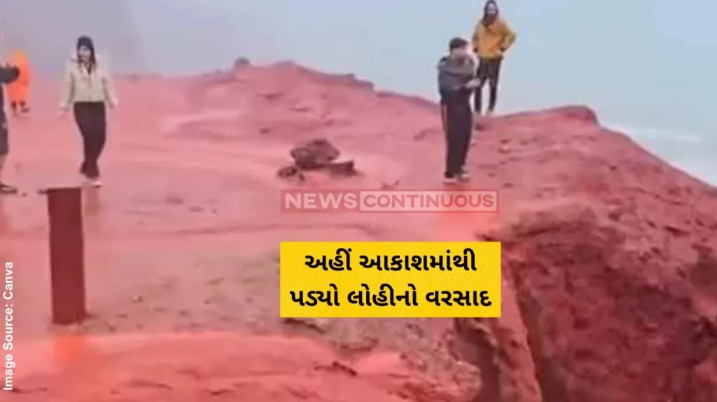 Blood Rain Video Red rainwater flows down Iranian mountain, video goes viral