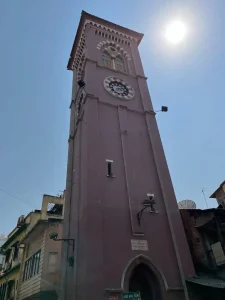 Clock Tower is a historical landmark located in the Lal Gate area near Zappa Bazaar in Surat