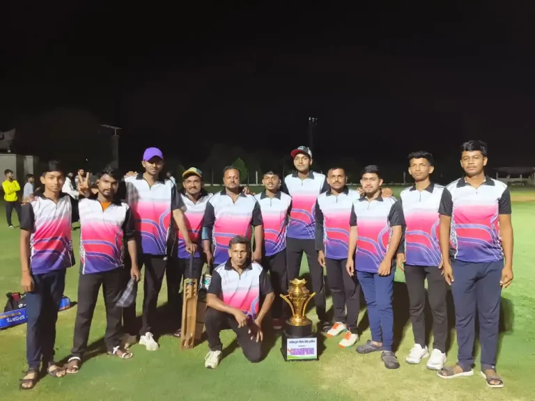 Cricket League Tournament Bavisa clan family organized its first cricket league tournament at Wankal Dharampur