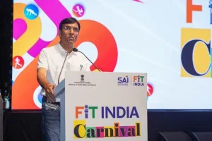 Fit India Carnival  Dr. Mansukh Mandaviya Inaugurates Star-Packed First-Ever Fit India Carnival