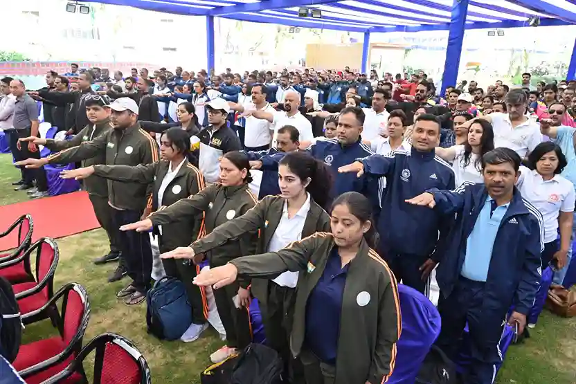 Gandhinagar All India Civil Services Swimming Competition, 2024-25' held at Gandhinagar