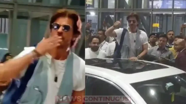 IPL 2025 shahrukh khan reach kolkata to cheer kkr team IPL 2025 shahrukh khan reach kolkata to cheer kkr team