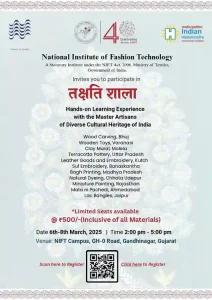 NIFT Gandhinagar organizes three-day practical craft workshop.