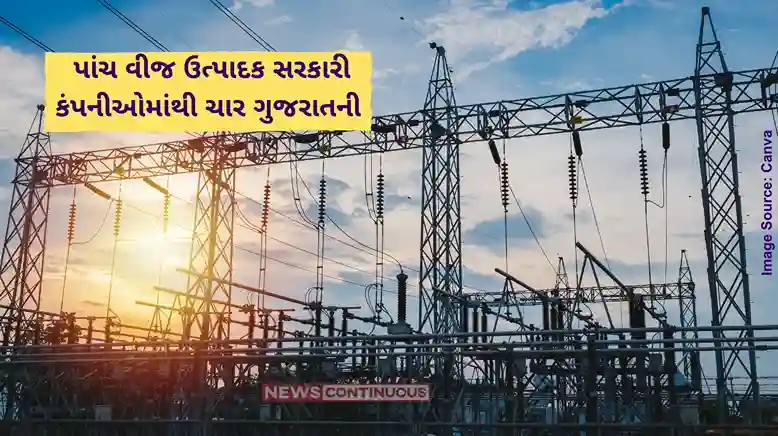 Power generating govt companies Four of the country's top five power generating government companies are from Gujarat.