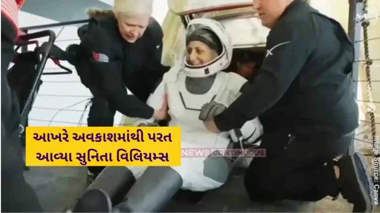 Sunita Williams Return Sunita Williams smiles and waves after returning to Earth