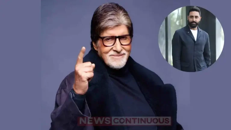 amitabh bachchan praises abhishek bachchan look