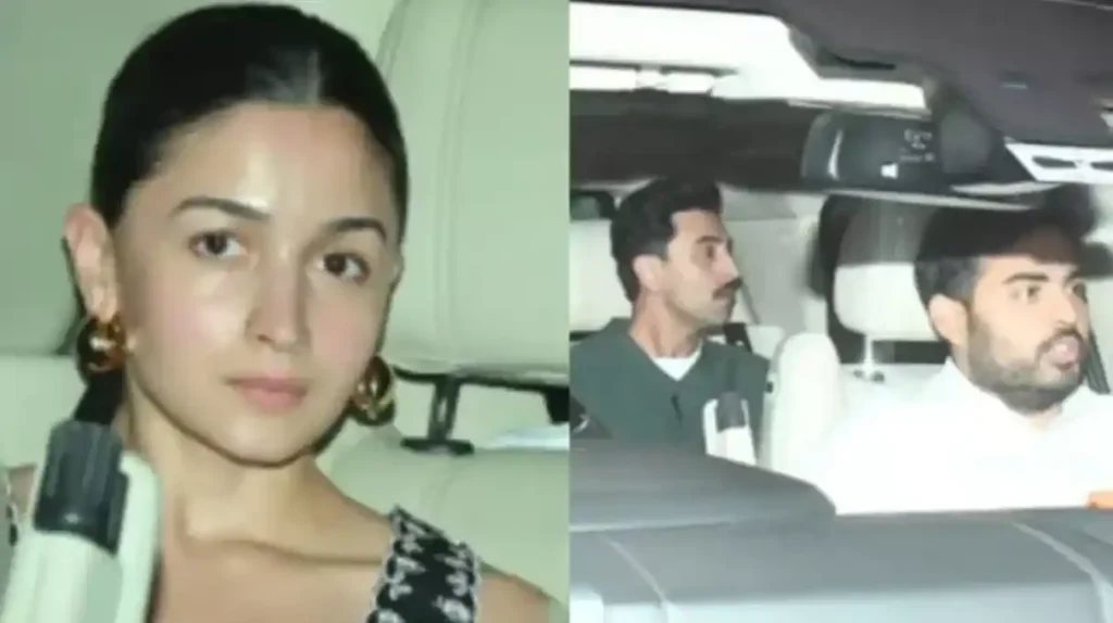 ranbir kapoor alia bhatt and akash ambani reached at ayan mukerji home