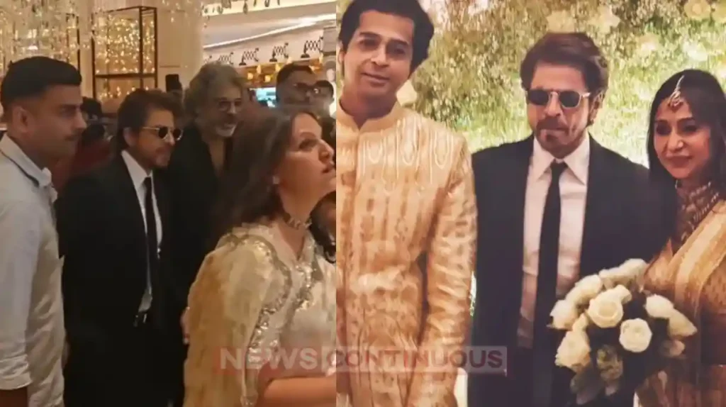 shahrukh khan attends ashutosh gowariker son wedding
