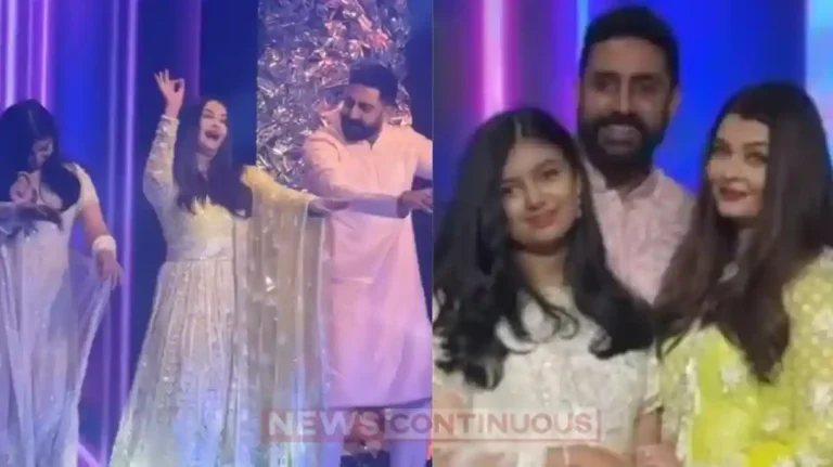 Abhishek Bachchan and Aishwarya Rai Dance on 'Kajra Re', Aaradhya Joins