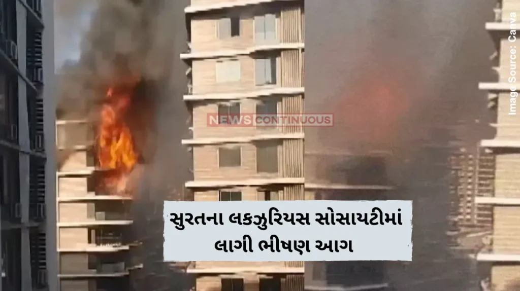 Massive Fire at Surat’s Happy Excellencia Residential Tower Over 50 Rescued